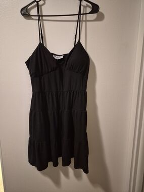 No Boundaries Black Spaghetti Strap Mini Dress